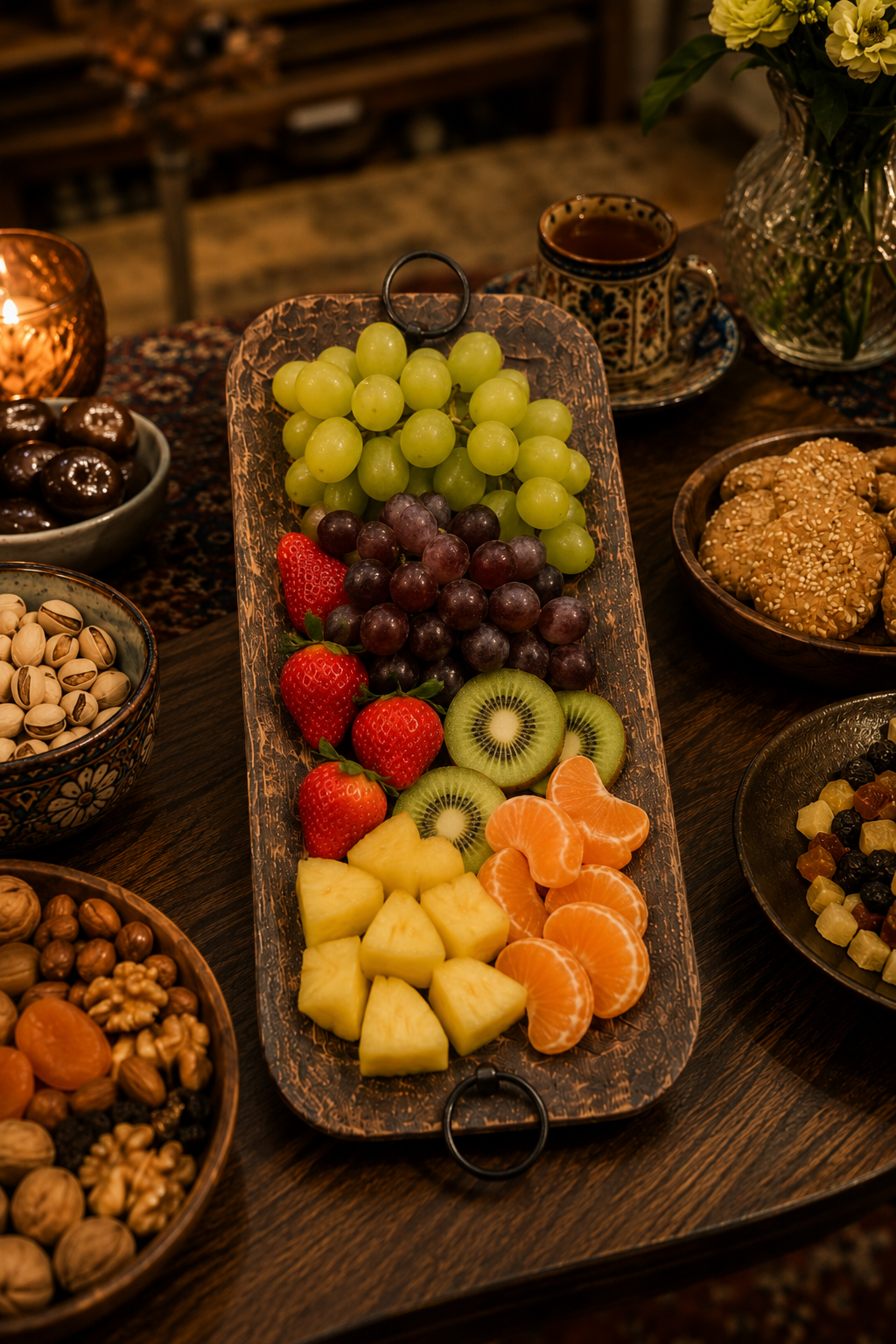 سینی چوبی یا میوه خوری